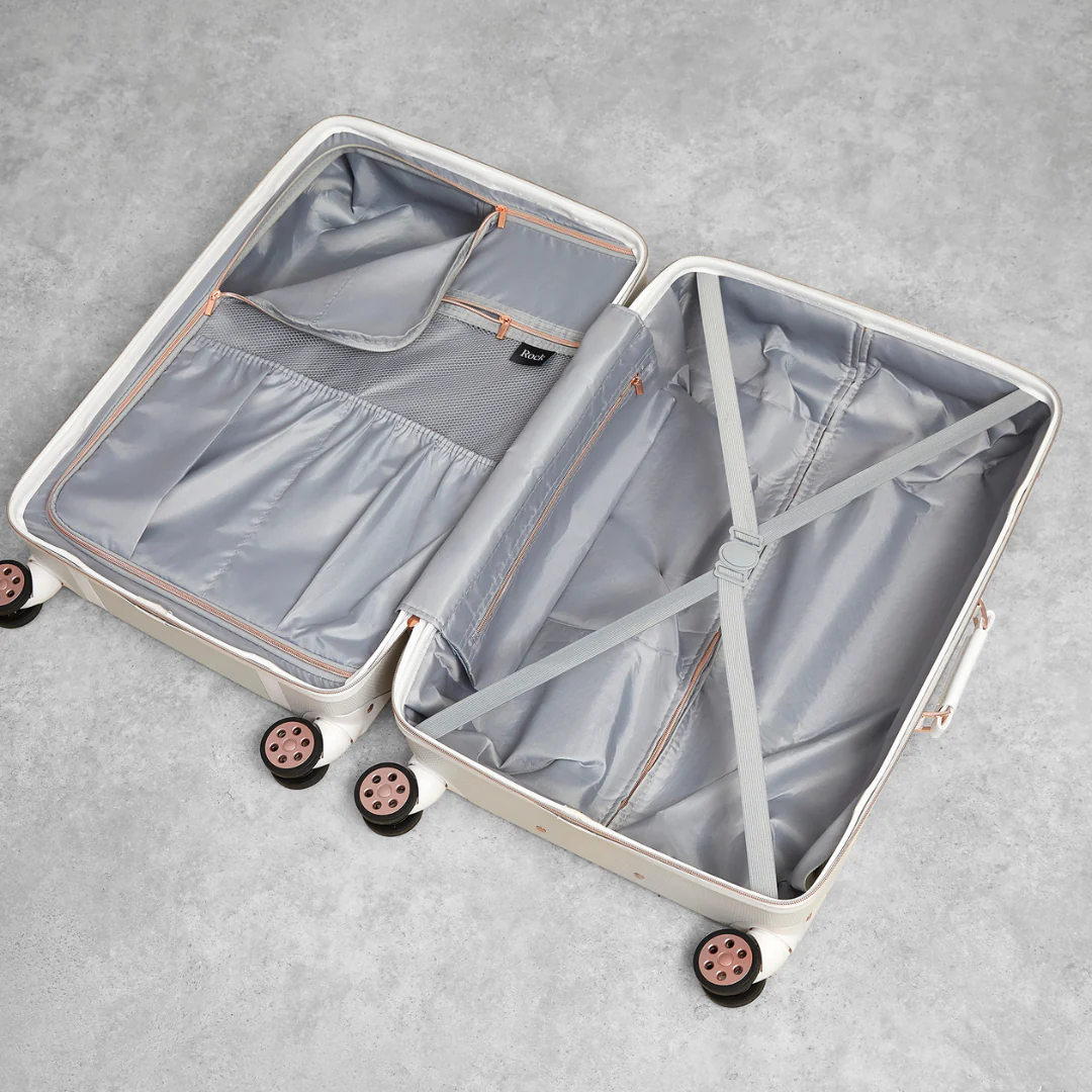 Vintage Medium Suitcase in Grey - Image 4
