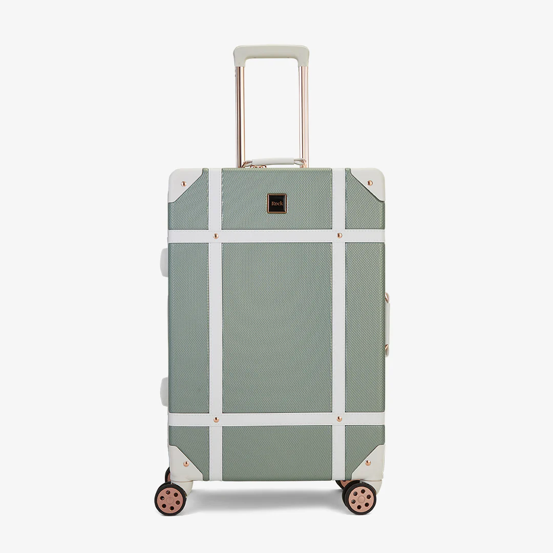 Vintage Medium Suitcase in Sage Green - Image 2