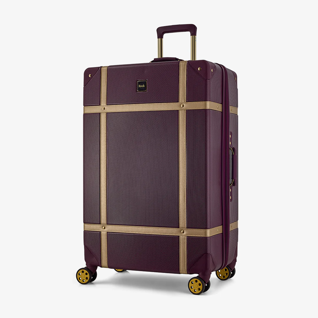 Vintage Set of 3 Suitcases in Fig - Image 2