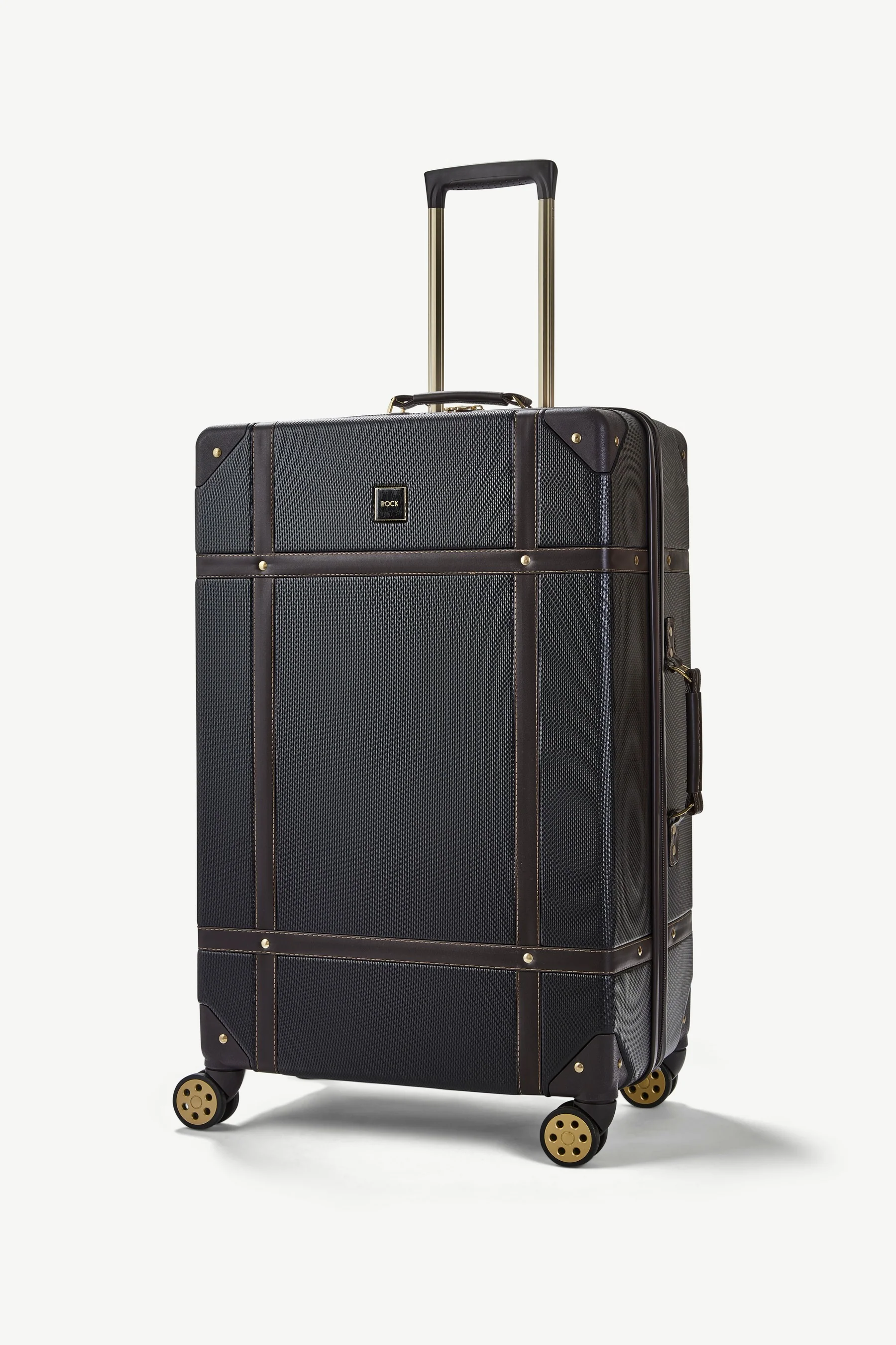 Vintage Set of 4 Suitcases in Black - Image 3