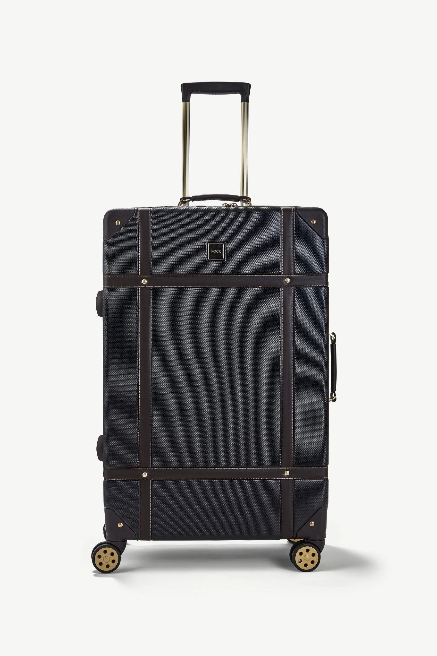 Vintage Set of 4 Suitcases in Black - Image 4