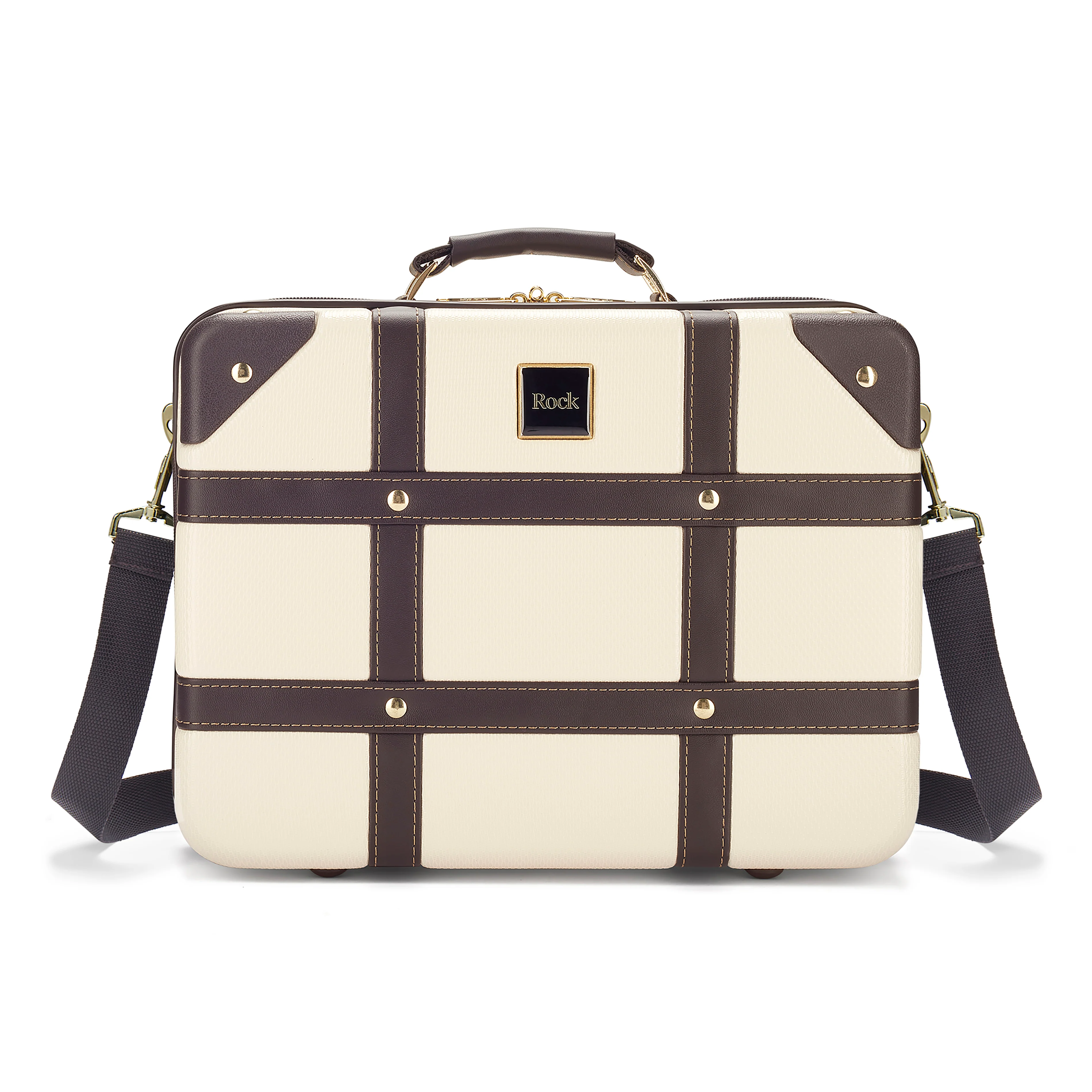 Vintage Set of 4 Suitcases in Cream - Image 2