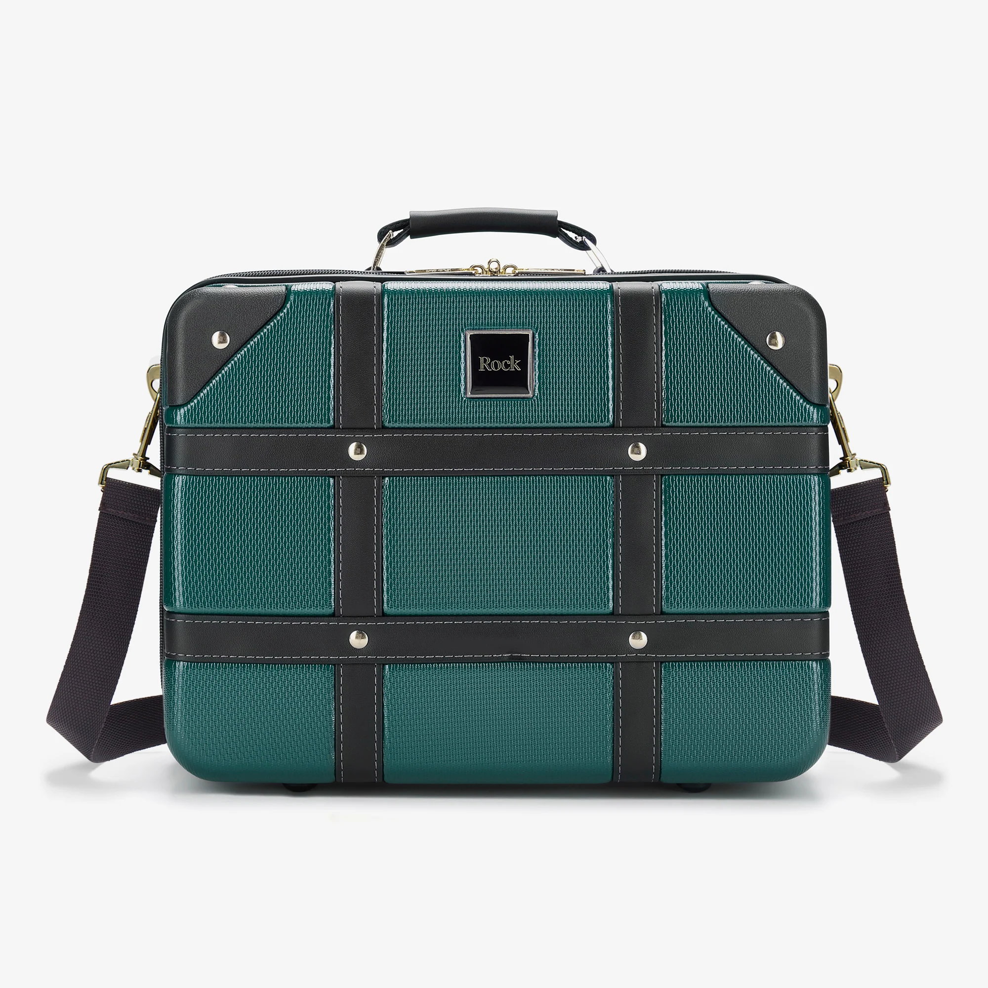 Vintage Set of 4 Suitcases in Emerald Green - Image 2