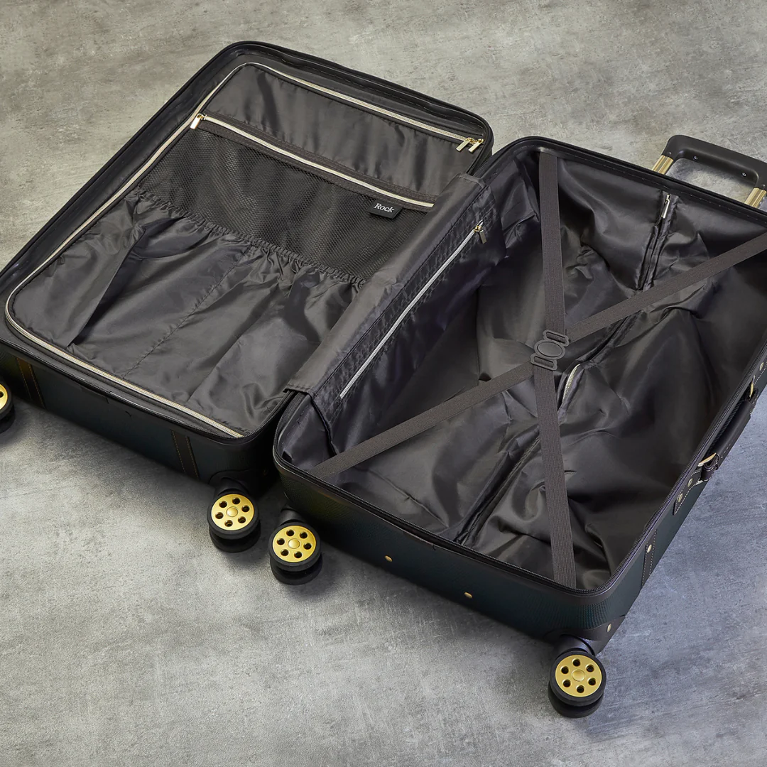 Vintage Set of 4 Suitcases in Emerald Green - Image 5