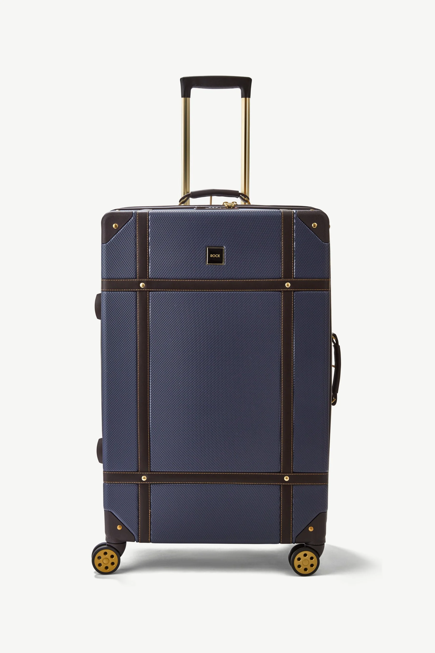 Vintage Set of 4 Suitcases in Navy - Image 3
