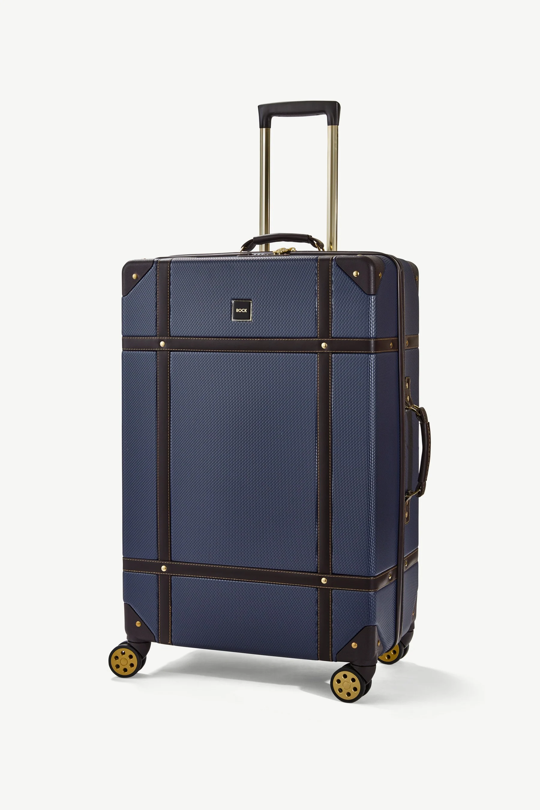 Vintage Set of 4 Suitcases in Navy - Image 6