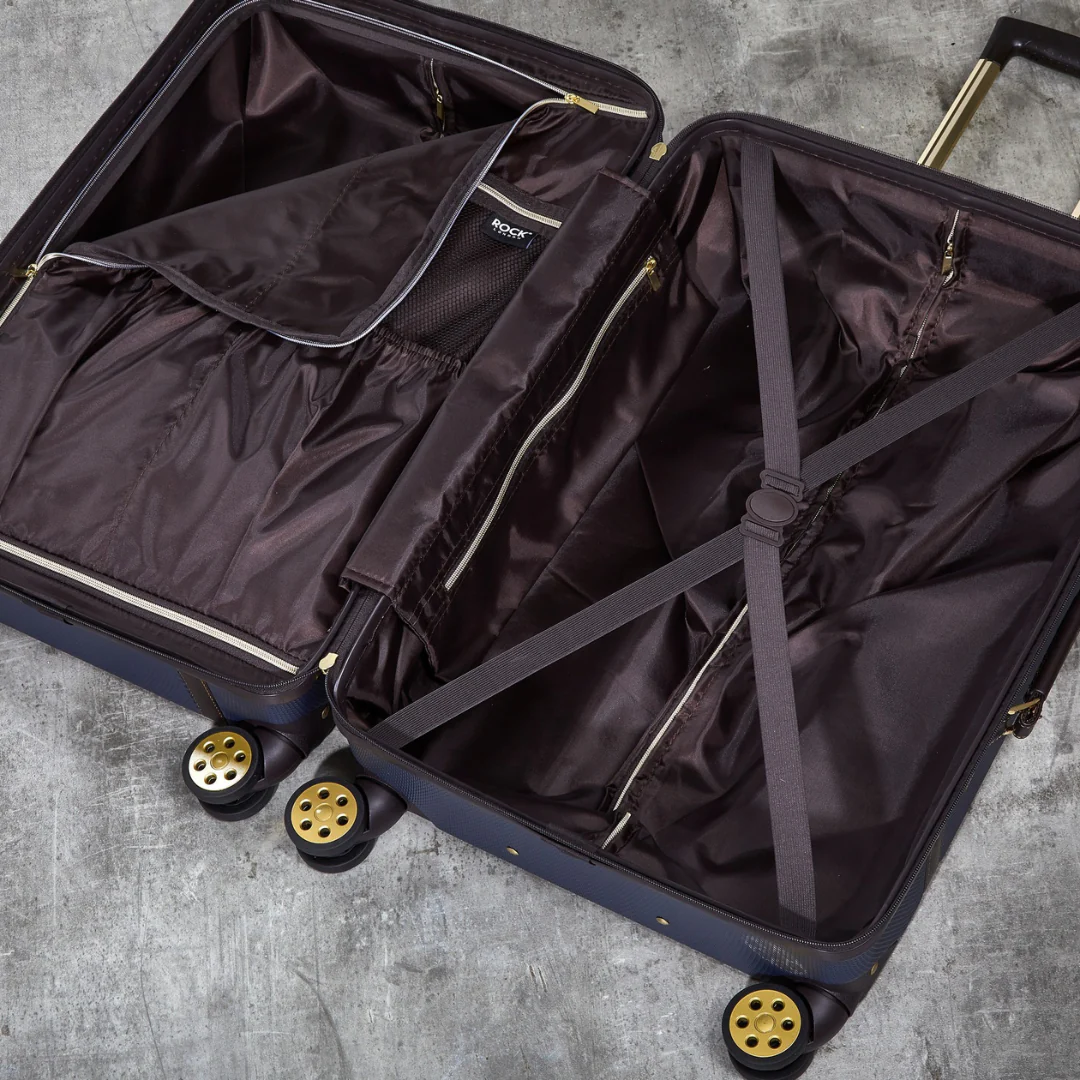 Vintage Set of 4 Suitcases in Navy - Image 8