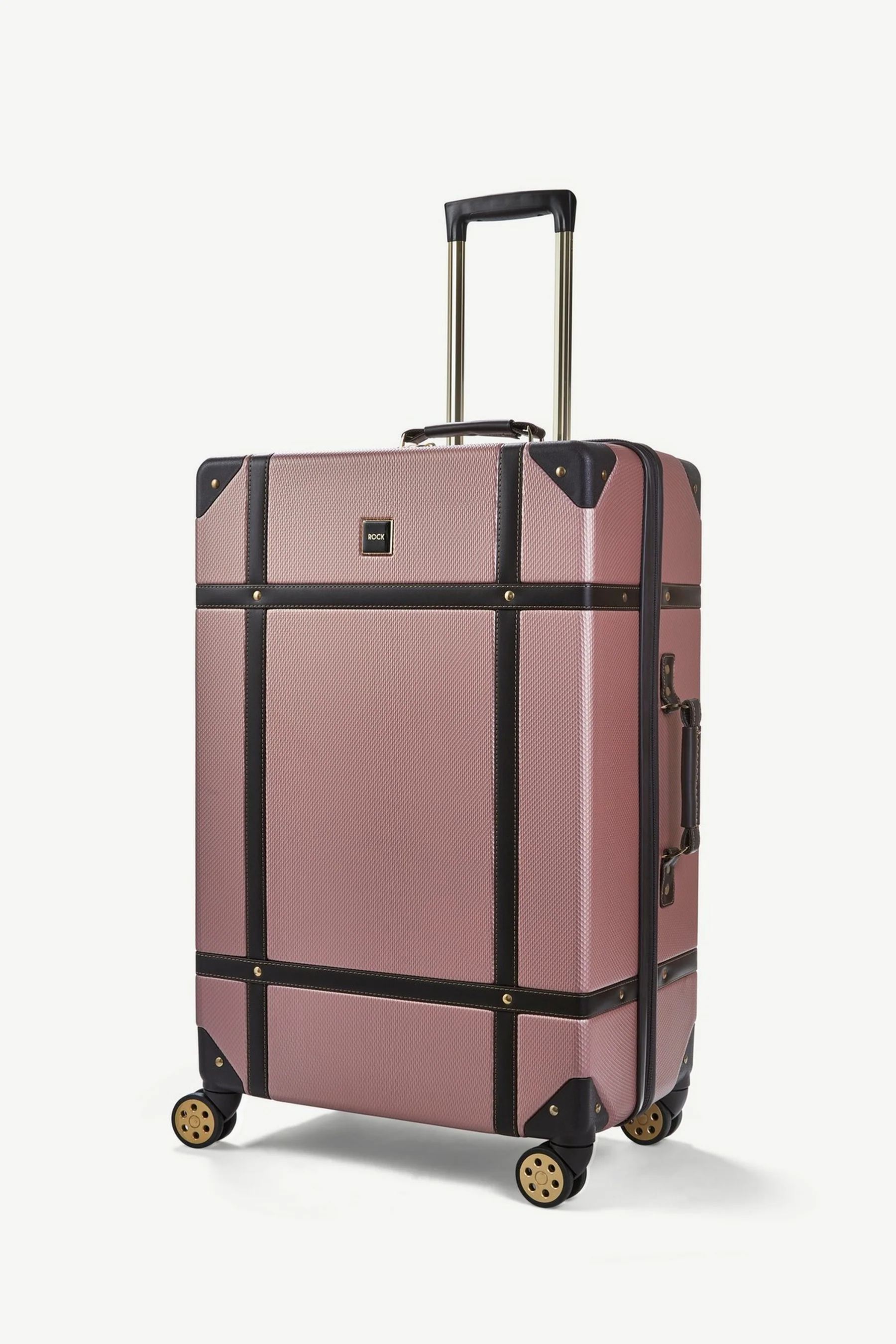 Vintage Set of 4 Suitcases in Rose Pink - Image 3