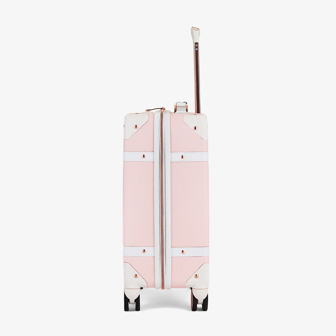 Vintage Small Suitcase in Baby Pink - Image 3
