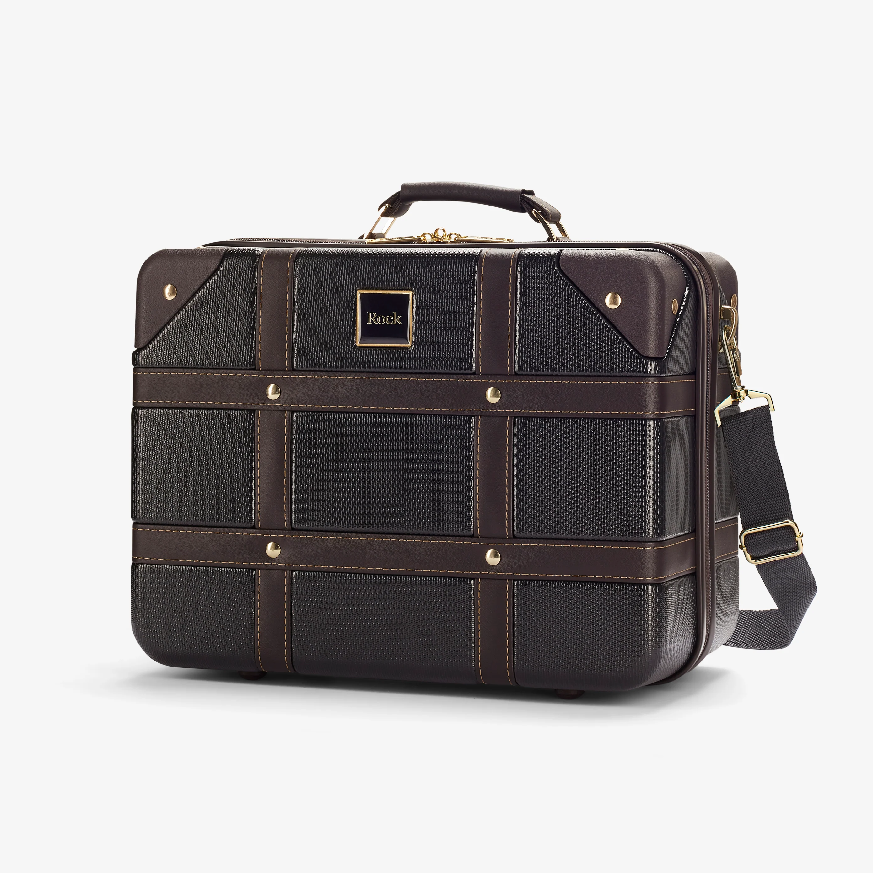Vintage Vanity Suitcase in Black - Image 3