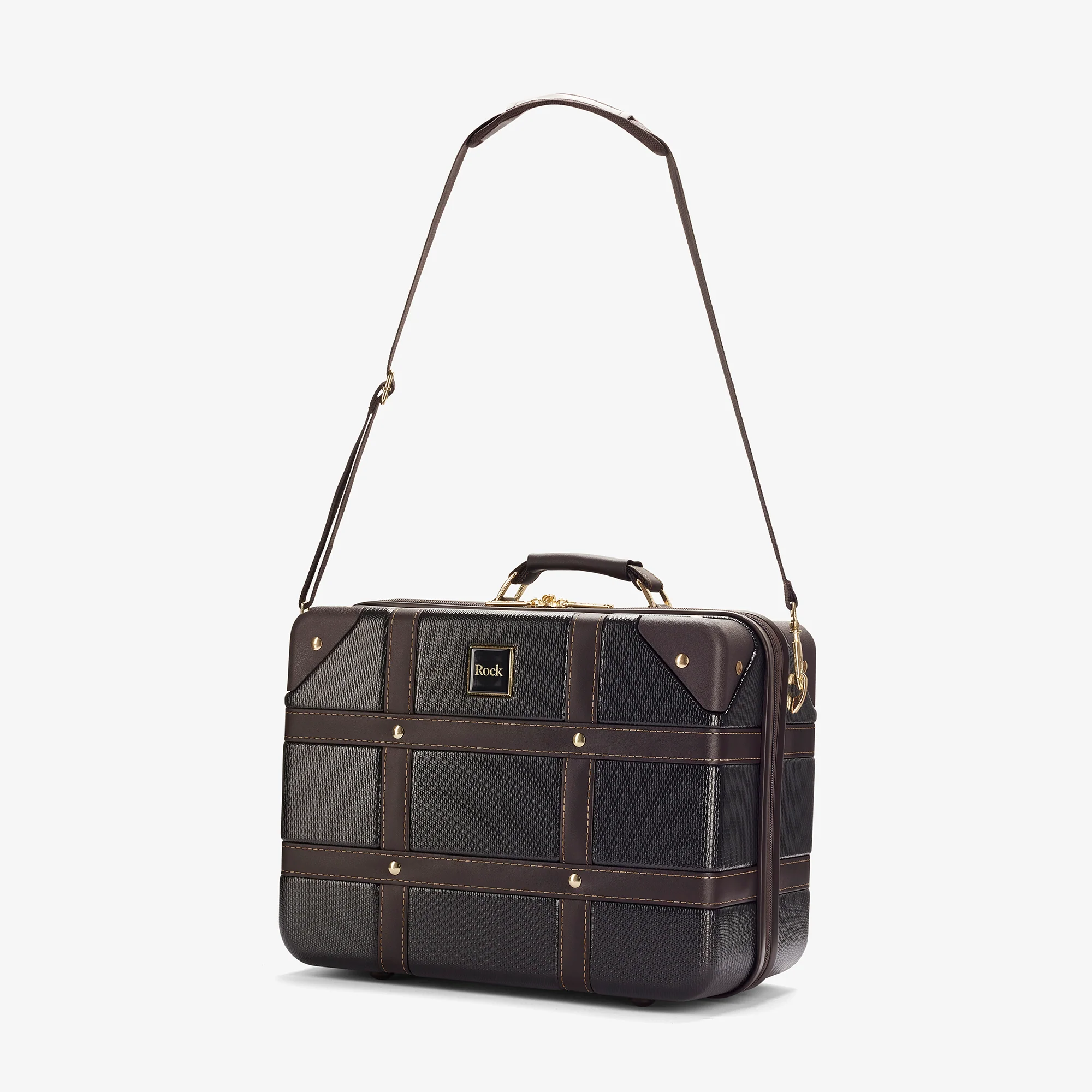 Vintage Vanity Suitcase in Black - Image 5