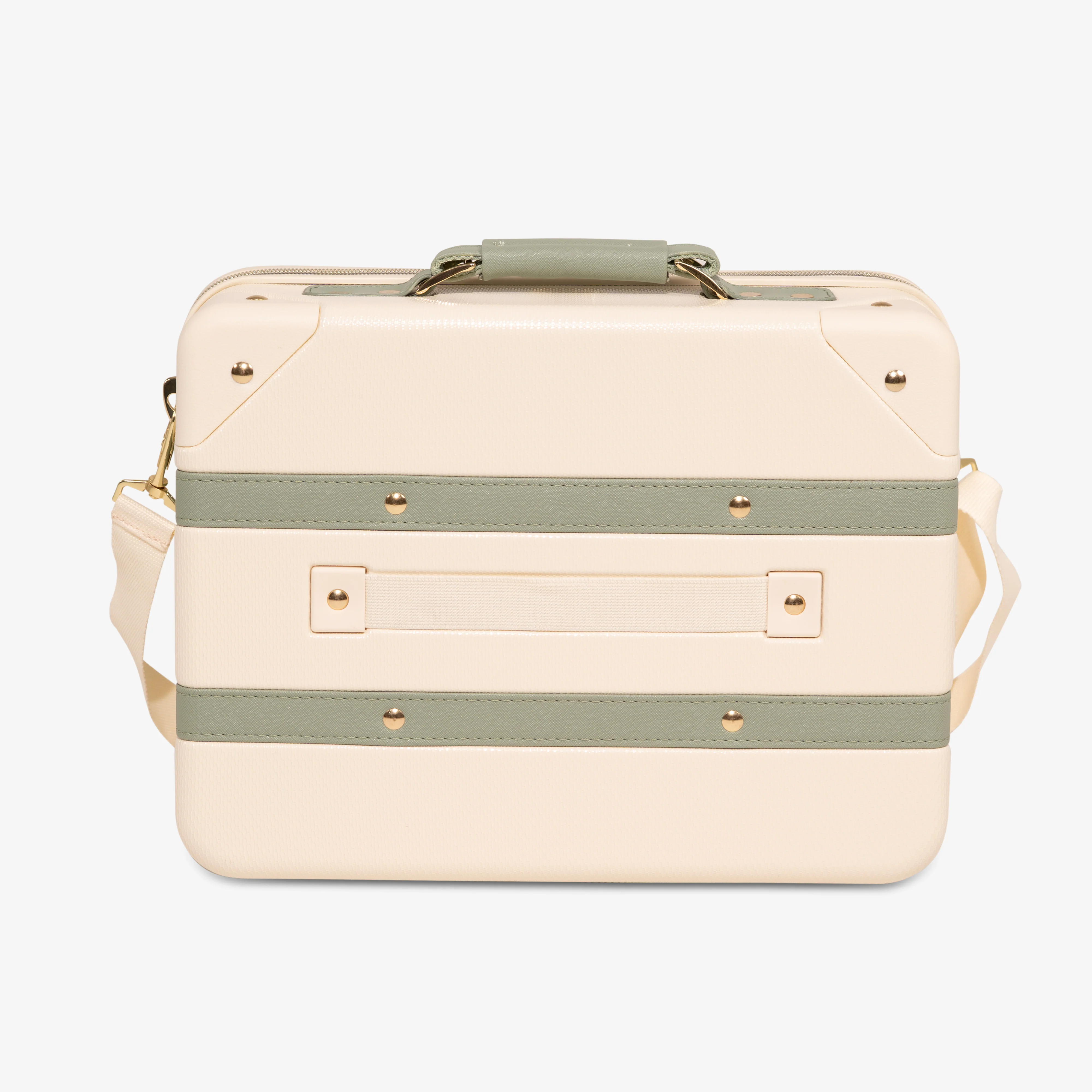 Vintage Vanity Suitcase in Cream + Sage - Image 4