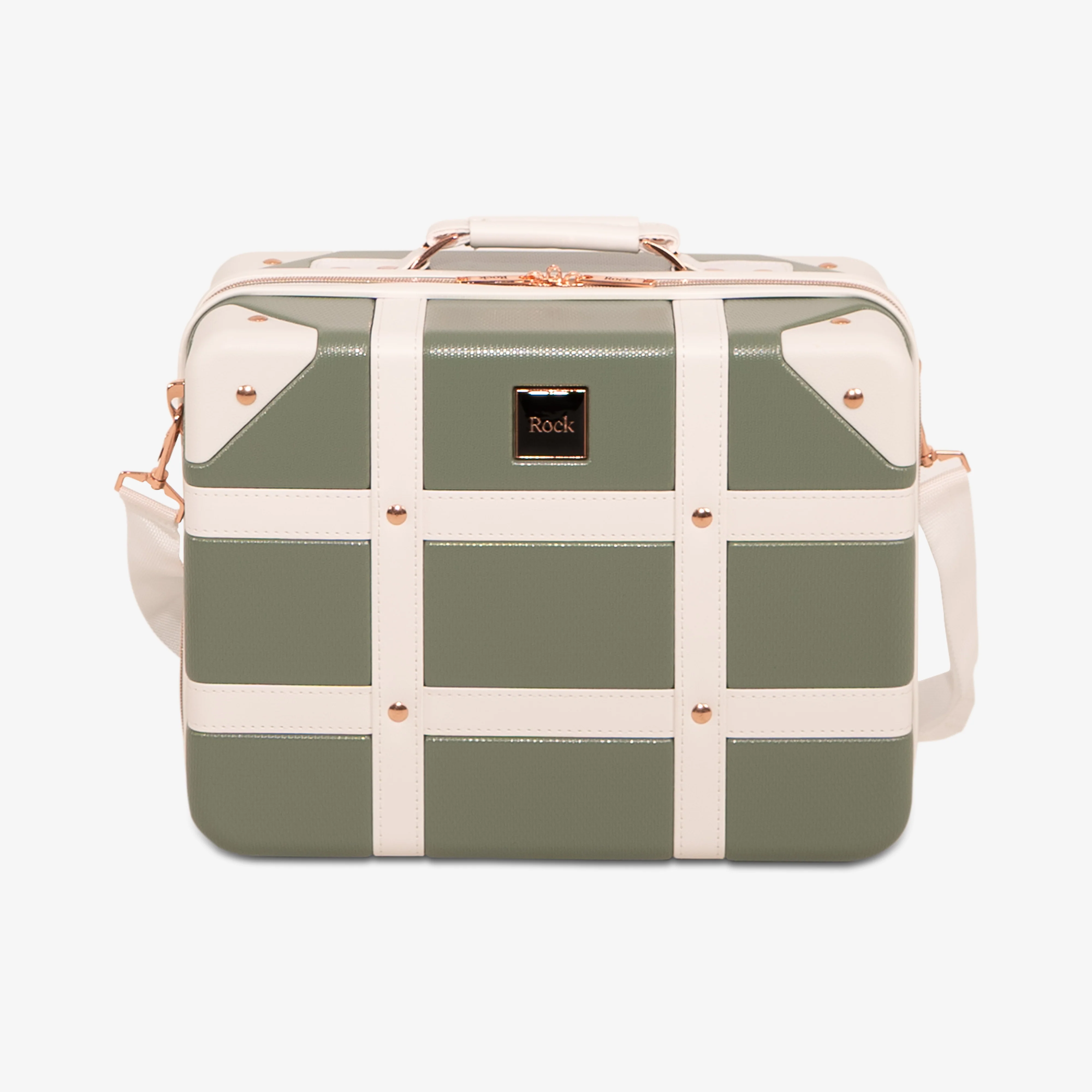 Vintage Vanity Suitcase in Sage Green - Image 2